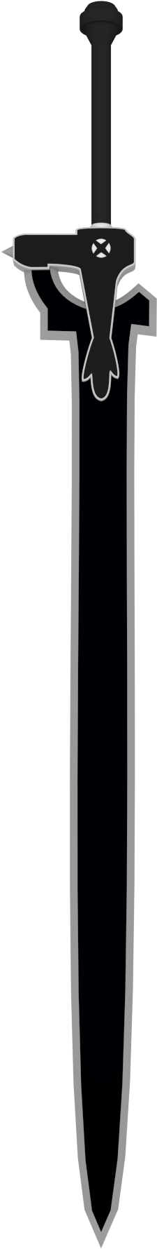 Clip Art Black And White Stock Kirito Transparent Elucidator - Clip Art Black And White Stock Kirito Transparent Elucidator (540x1920)