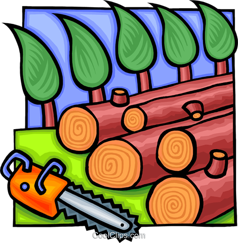 Lumber And Forestry Industry Royalty Free Vector Clip - Lumber And Forestry Industry Royalty Free Vector Clip (470x480)