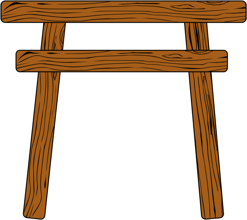 Wood Table Torii Gate Chair - Wood Table Torii Gate Chair (847x750)