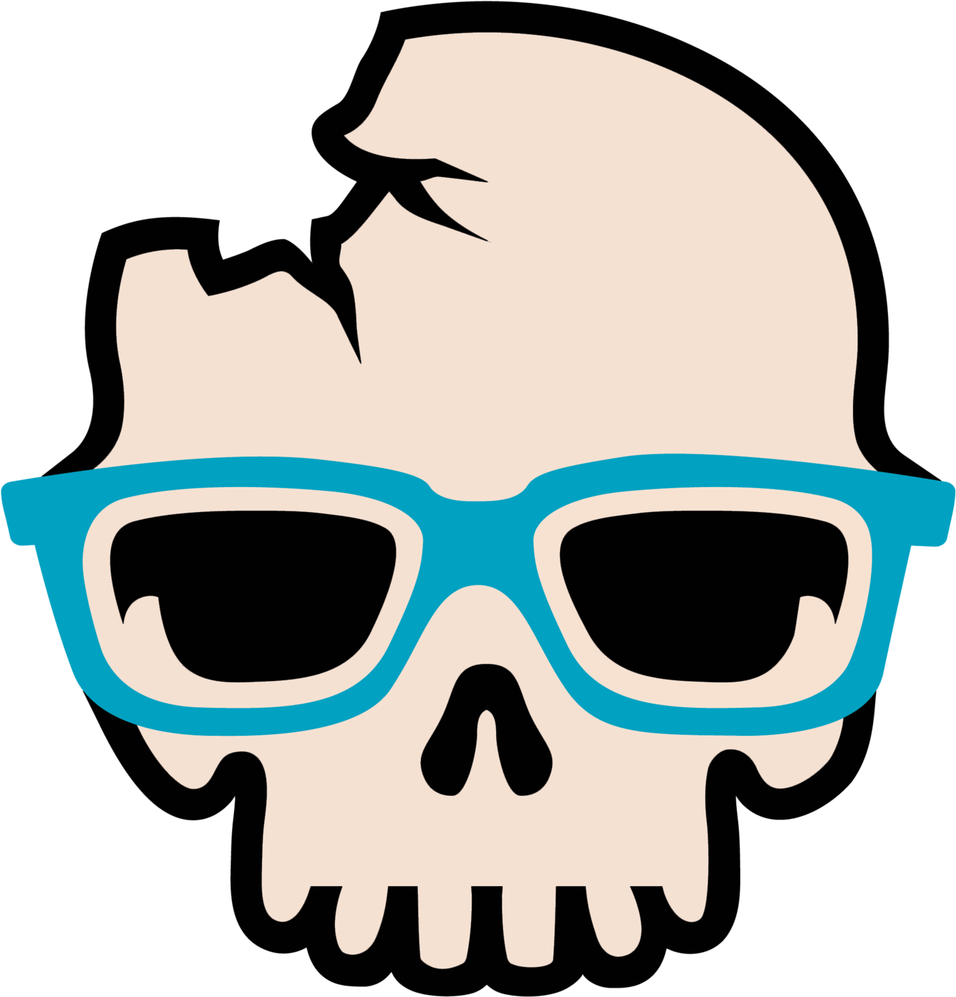 Clipart Skull Outlaw - Clipart Skull Outlaw (1500x1556)
