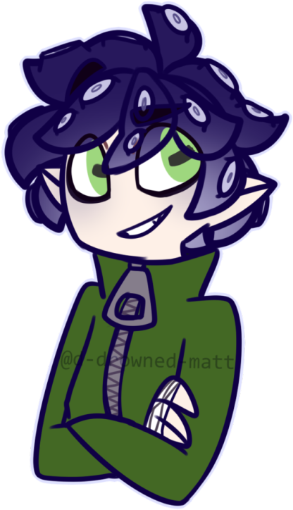 Because I Saw Everyone Drawing Their Muses As In Splatoon, - Because I Saw Everyone Drawing Their Muses As In Splatoon, (469x750)