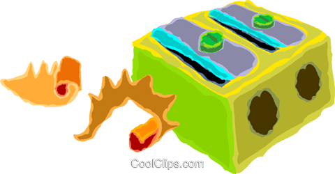 Pencil Sharpener Royalty Free Vector Clip Art Illustration - Pencil Sharpener Royalty Free Vector Clip Art Illustration (480x250)