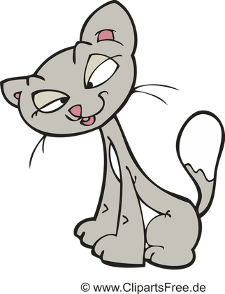 Katze Clipart Bild Illustration Cartoon - Katze Clipart Bild Illustration Cartoon (322x420)