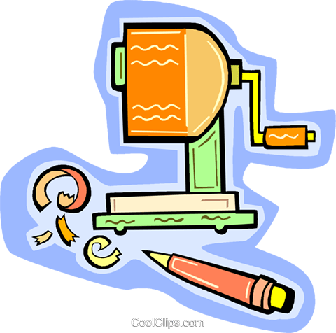 Pencil Sharpener Royalty Free Vector Clip Art Illustration - Pencil Sharpener Royalty Free Vector Clip Art Illustration (480x476)