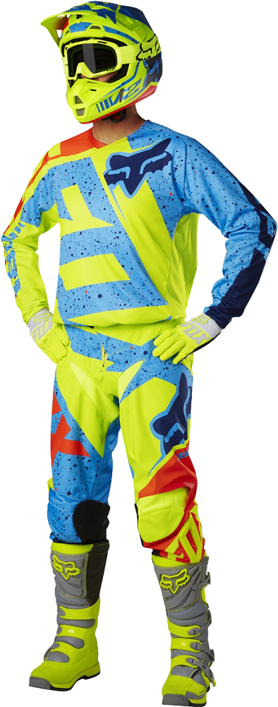 Equipo Fox 180 Ni U00d1o Nirv Amarillo Azul Moremotoracing - Equipo Fox 180 Ni U00d1o Nirv Amarillo Azul Moremotoracing (1000x1000)