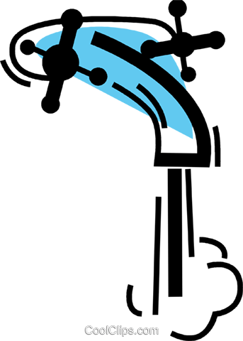 Faucets Royalty Free Vector Clip Art Illustration - Faucets Royalty Free Vector Clip Art Illustration (343x480)