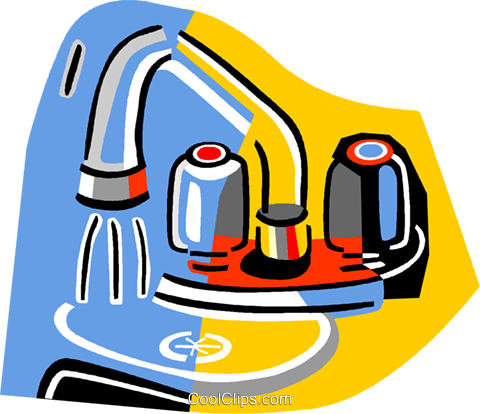 Faucets Royalty Free Vector Clip Art Illustration - Faucets Royalty Free Vector Clip Art Illustration (480x414)