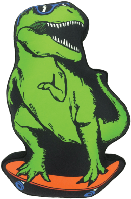 Picture Of Skateboard Dinosaur Scented Microbead Pillow - Picture Of Skateboard Dinosaur Scented Microbead Pillow (415x415)