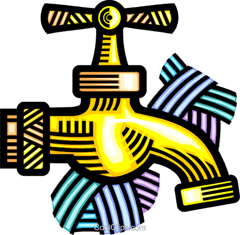 Tap/faucet Royalty Free Vector Clip Art Illustration - Tap/faucet Royalty Free Vector Clip Art Illustration (480x469)
