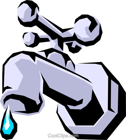 Water Faucet Royalty Free Vector Clip Art Illustration - Water Faucet Royalty Free Vector Clip Art Illustration (431x480)
