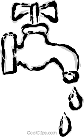 Leaky Faucet Royalty Free Vector Clip Art Illustration - Leaky Faucet Royalty Free Vector Clip Art Illustration (296x480)