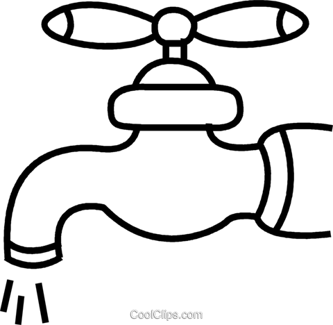 Faucet Royalty Free Vector Clip Art Illustration - Faucet Royalty Free Vector Clip Art Illustration (480x468)
