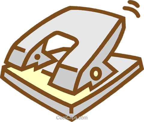 Hole Punch Royalty Free Vector Clip Art Illustration - Hole Punch Royalty Free Vector Clip Art Illustration (480x407)