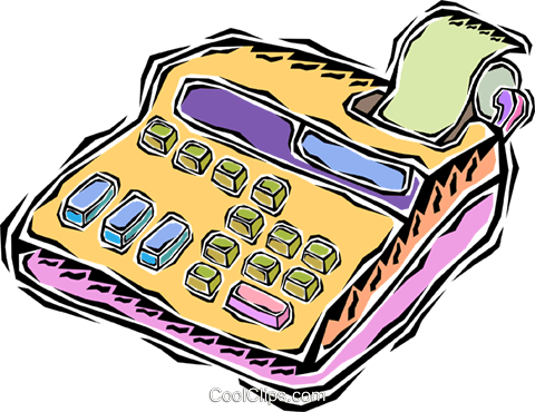 Calculator Royalty Free Vector Clip Art Illustration - Calculator Royalty Free Vector Clip Art Illustration (480x370)