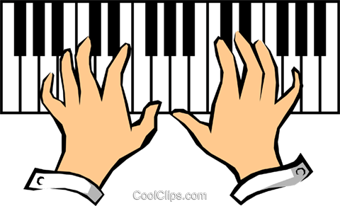 Piano Keyboards Royalty Free Vector Clip Art Illustration - Piano Keyboards Royalty Free Vector Clip Art Illustration (480x291)