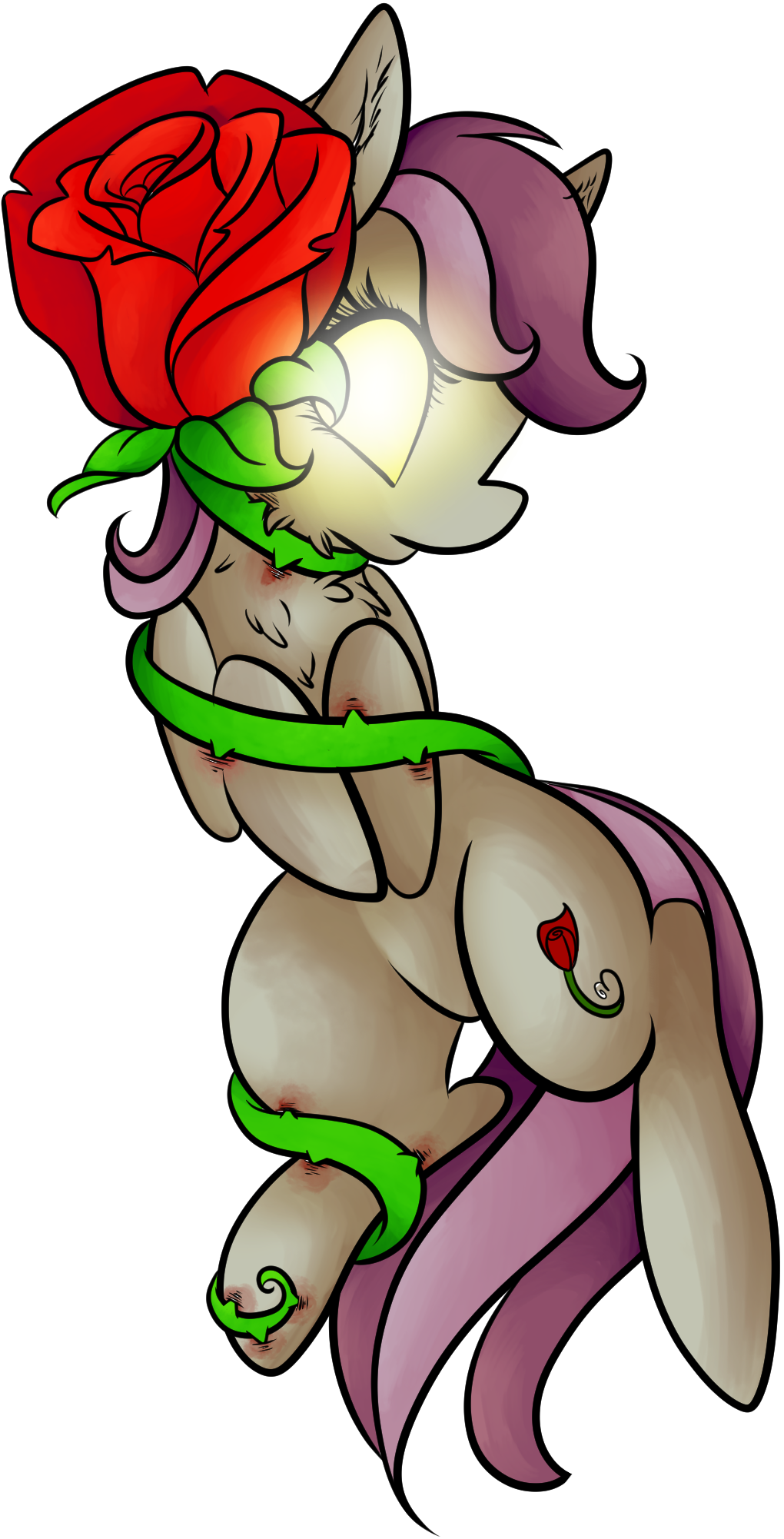 Cutepencilcase, Blood, Bondage, Flower, Glowing Eyes, - Cutepencilcase, Blood, Bondage, Flower, Glowing Eyes, (1020x2002)