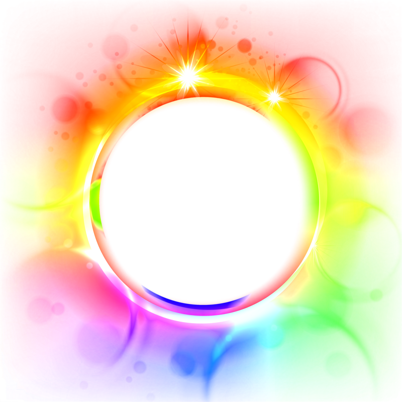 Decorative Glare Colorful Light Photoscape Border Round - Decorative Glare Colorful Light Photoscape Border Round (800x800)