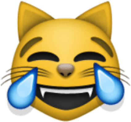 Free Png Download Ios Emoji Cat Face With Tears Of - Free Png Download Ios Emoji Cat Face With Tears Of (480x502)