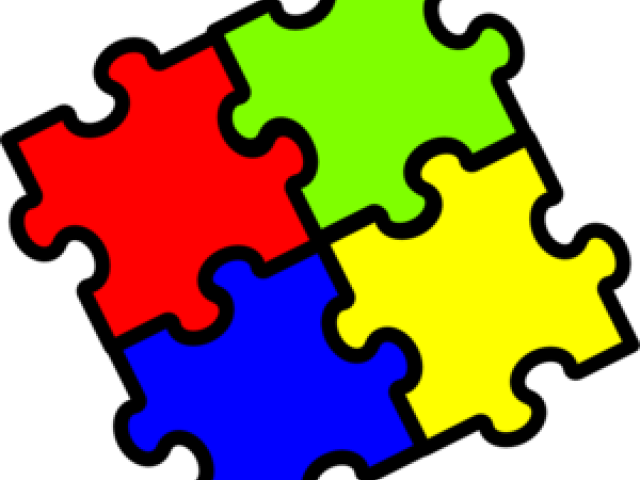 Puzzle Clipart Colourful - Puzzle Clipart Colourful (640x480)
