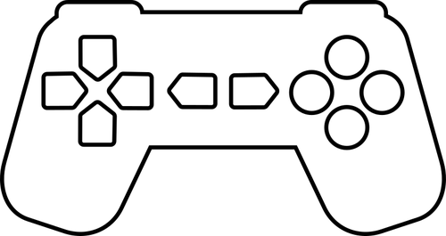 Gamer Images Black And White Clipart Xbox 360 Controller - Gamer Images Black And White Clipart Xbox 360 Controller (500x265)