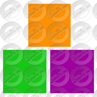 Secondary Colors Stencil For Classroom / Therapy Use - Secondary Colors Stencil For Classroom / Therapy Use (380x380)
