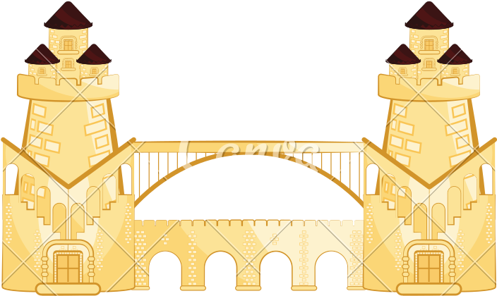 Isolated Medieval Bridge Building - Isolated Medieval Bridge Building (800x800)