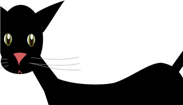Black Cat Clipart Cat Scratch - Black Cat Clipart Cat Scratch (640x480)