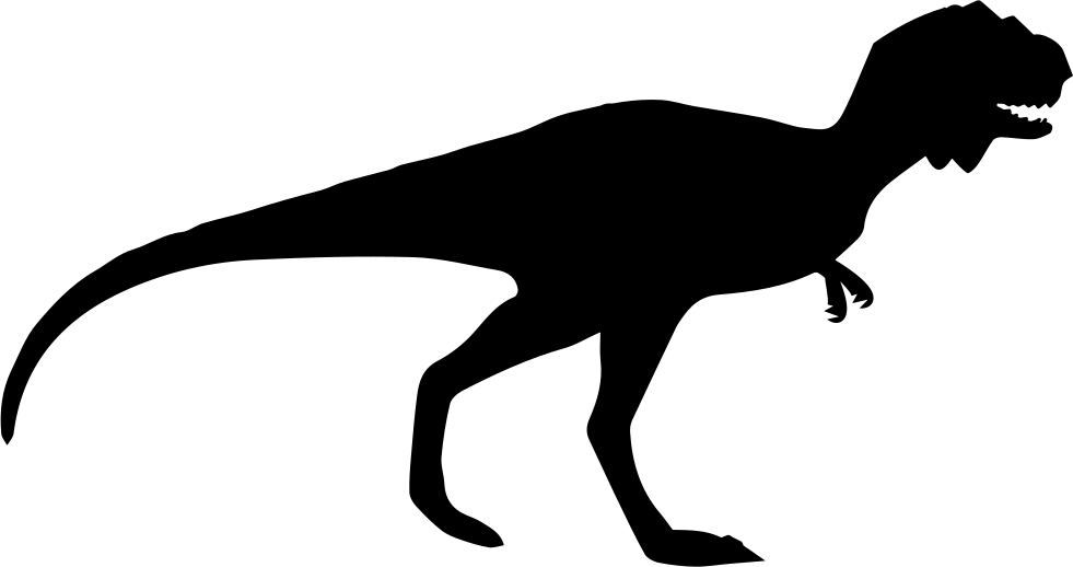 Silhouette Of Majungasaurus Svg - Silhouette Of Majungasaurus Svg (981x518)
