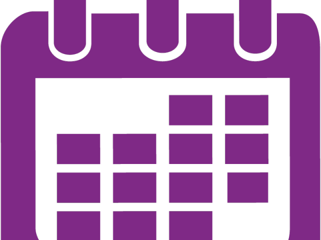 Calendar Clipart Purple - Calendar Clipart Purple (640x480)