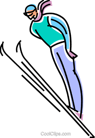 Ski Jumping, Silhouette - Ski Jumping, Silhouette (332x480)