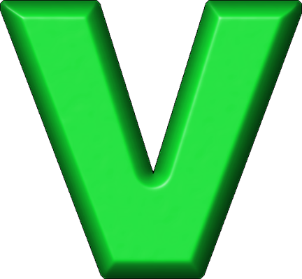 Green Letter V Site Map Presentations Clipart Free - Green Letter V Site Map Presentations Clipart Free (432x400)