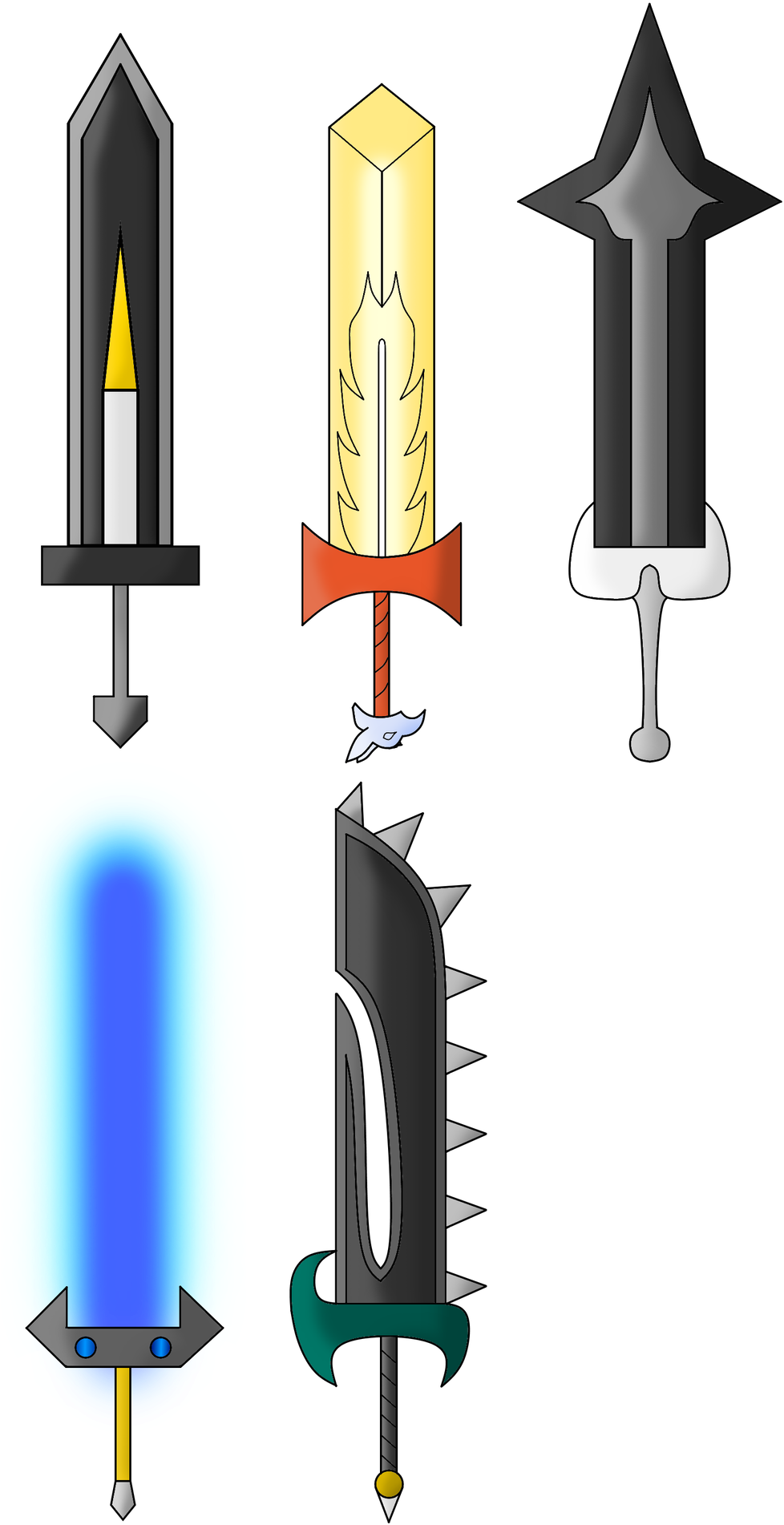 Tails Of Babylon Bailey Weapons Set 1 By D-rock92 - Tails Of Babylon Bailey Weapons Set 1 By D-rock92 (1024x1950)