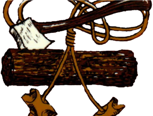 Axe Clipart Wooden Log - Axe Clipart Wooden Log (640x480)