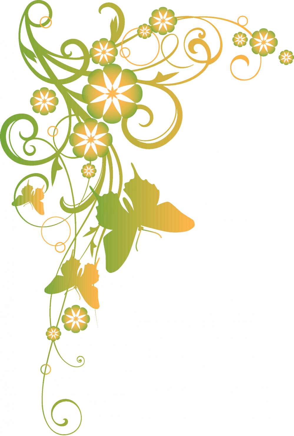 Butterfly Border Clip Art - Butterfly Border Clip Art (999x1481)