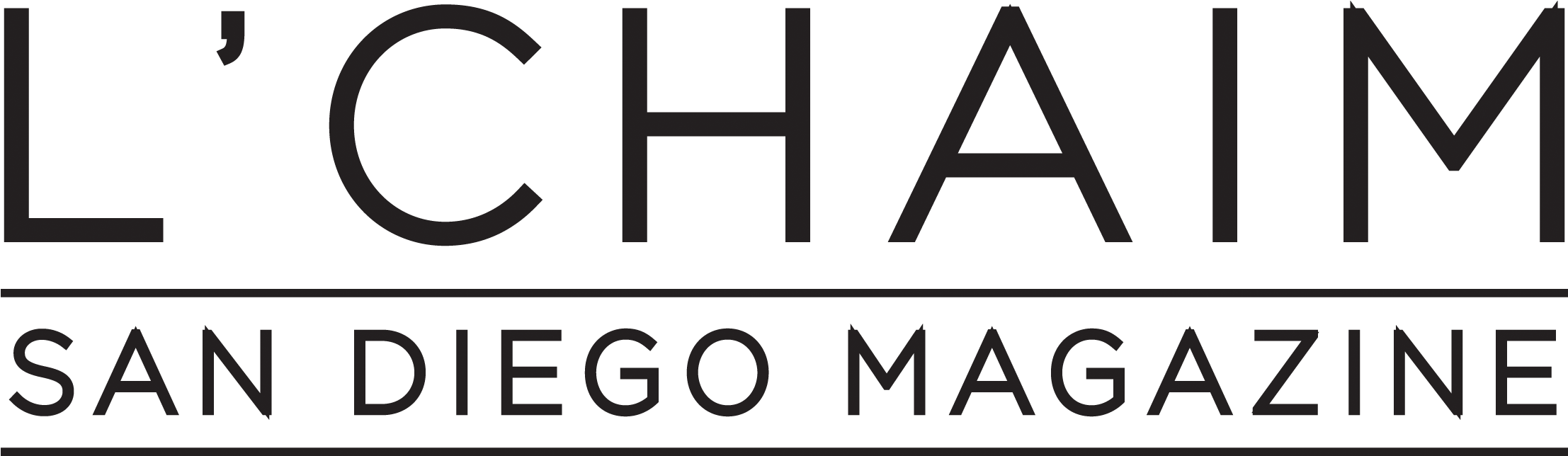 L'chaim San Diego Logo - L'chaim San Diego Logo (2400x750)