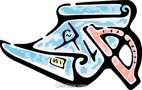 Protractor Royalty Free Vector Clip Art Illustration - Protractor Royalty Free Vector Clip Art Illustration (480x306)