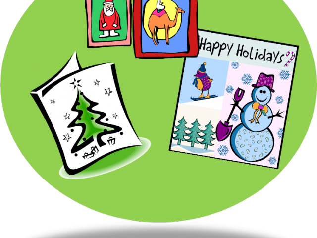 Cards Clipart Holiday Card - Cards Clipart Holiday Card (640x480)