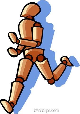 Man Running Royalty Free Vector Clip Art Illustration - Man Running Royalty Free Vector Clip Art Illustration (337x480)
