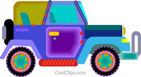 Jeep Royalty Free Vector Clip Art Illustration - Jeep Royalty Free Vector Clip Art Illustration (480x264)