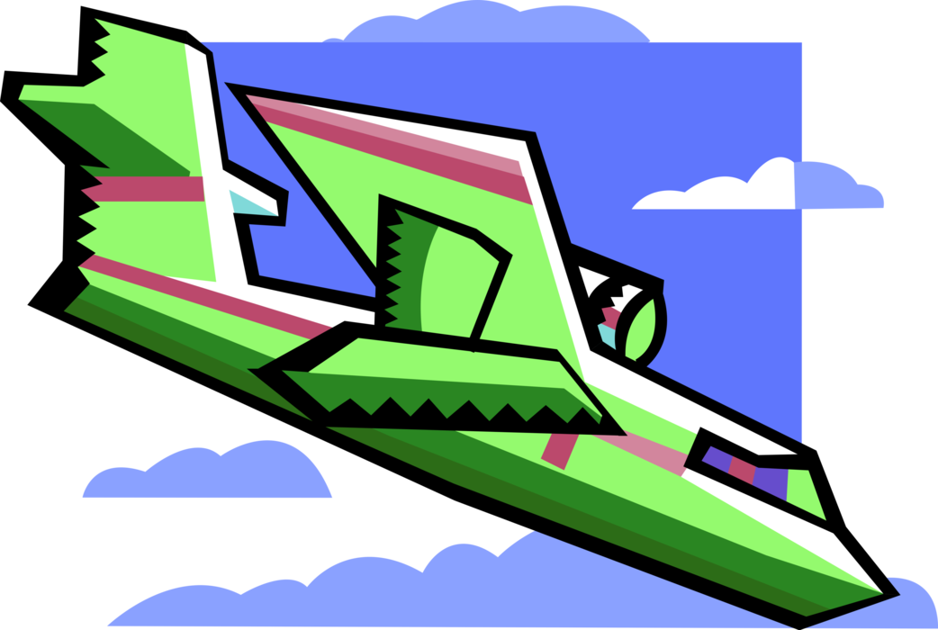 Vector Illustration Of Floatplane Or Float Plane Seaplane - Vector Illustration Of Floatplane Or Float Plane Seaplane (1042x700)