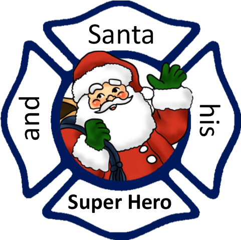 Santa And His Superhero Logo - Santa And His Superhero Logo (500x500)