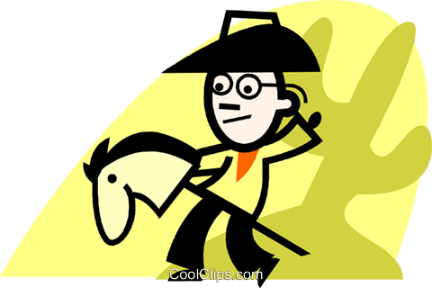 Boy Playing With His Hobby Horse Royalty Free Vector - Boy Playing With His Hobby Horse Royalty Free Vector (480x320)