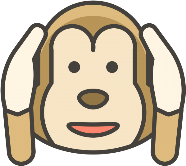 Hear No Evil Monkey Emoji - Hear No Evil Monkey Emoji (866x650)