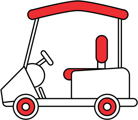 Cartoon Golf Cart Vehicle - Cartoon Golf Cart Vehicle (550x550)