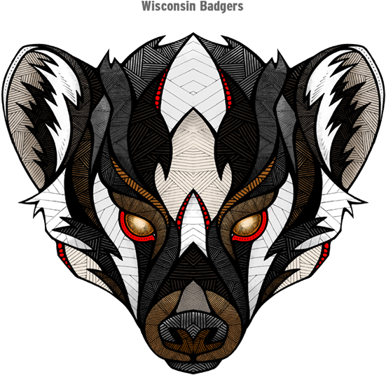 Andreas Preis' Interpretation Of The Wisconsin Badger - Andreas Preis' Interpretation Of The Wisconsin Badger (600x600)