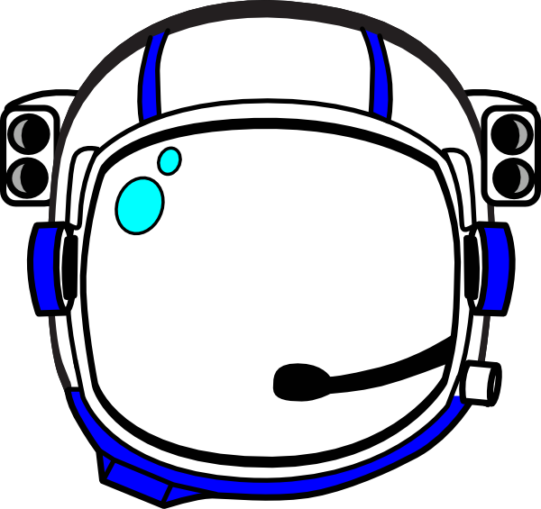 Blue Astronaut Helmet Clip Art At Clker Com Vector - Blue Astronaut Helmet Clip Art At Clker Com Vector (600x565)