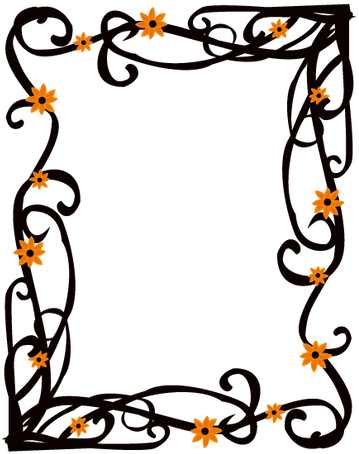 Elegant Floral Frame Border Vector By Angeladesigns - Elegant Floral Frame Border Vector By Angeladesigns (400x501)