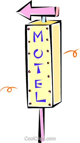 Motel Signs Royalty Free Vector Clip Art Illustration - Motel Signs Royalty Free Vector Clip Art Illustration (270x480)