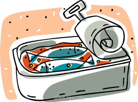 Can Of Sardines Royalty Free Vector Clip Art Illustration - Can Of Sardines Royalty Free Vector Clip Art Illustration (480x356)