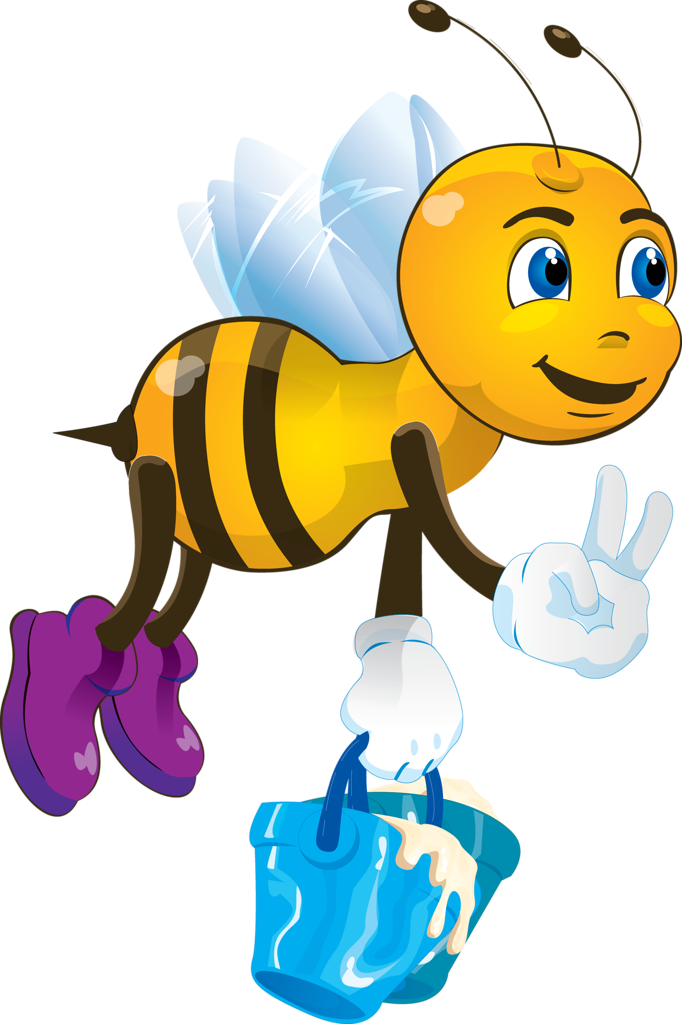 Bee Clipart Ladybug - Bee Clipart Ladybug (682x1024)